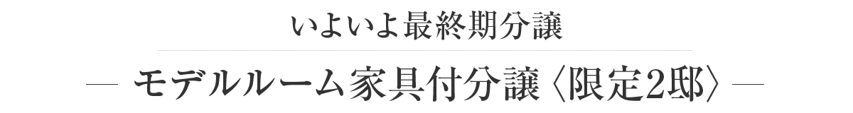 即入居可 建物内NEWモデルルームオープン（予約制）
