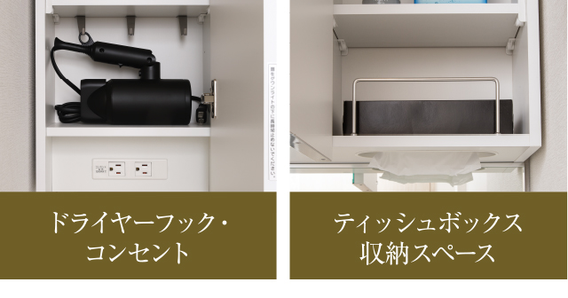 三面鏡裏収納