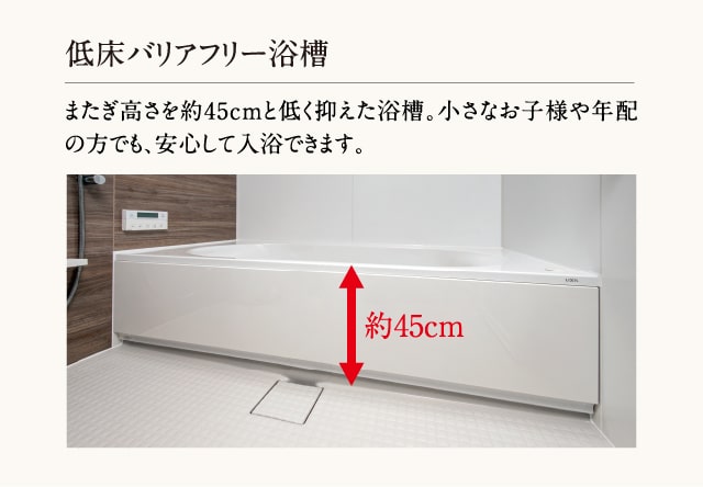 低床バリアフリー浴槽