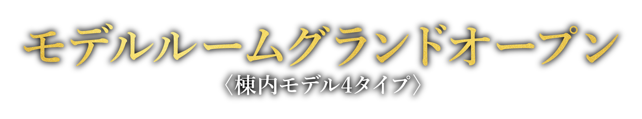 モデルルームグランドオープン〈棟内モデル4タイプ〉