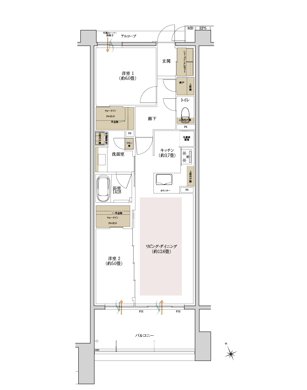 Bタイプ｜公式／（仮称）ローレルコート星ヶ丘レジデンス｜名古屋市の新築分譲マンション