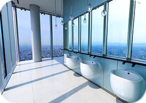 ハルカス300（展望台）59階お手洗い 手洗い場①