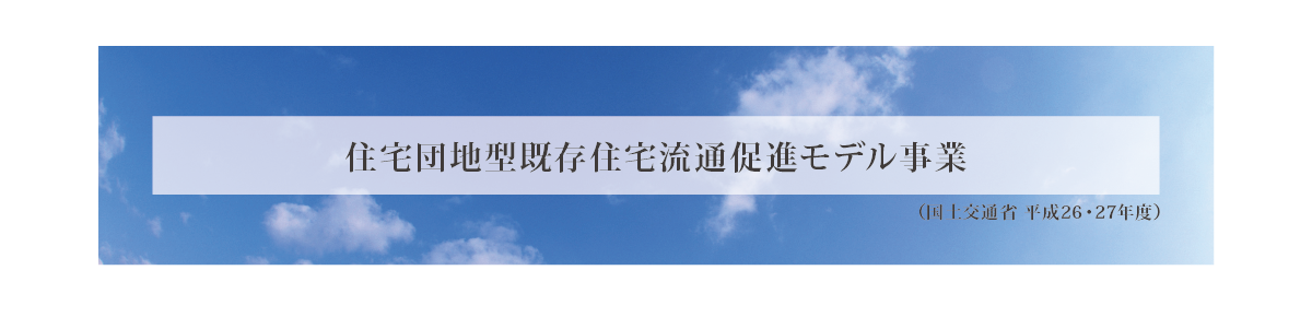 住宅団地型既存住宅流通促進モデル事業