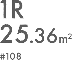 1R 25.36㎡ #108