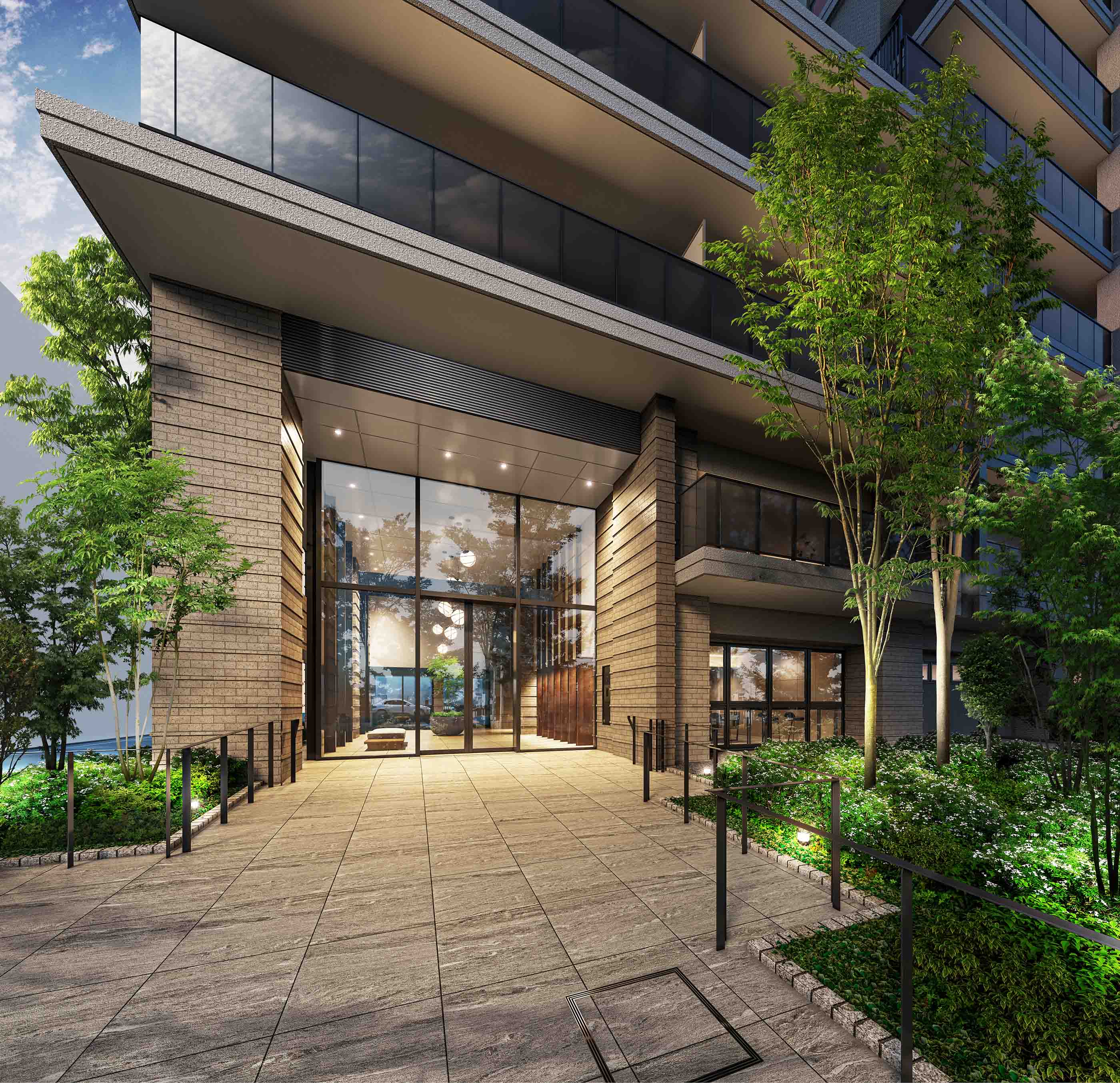 エントランス・エントランスアプローチ完成予想CG