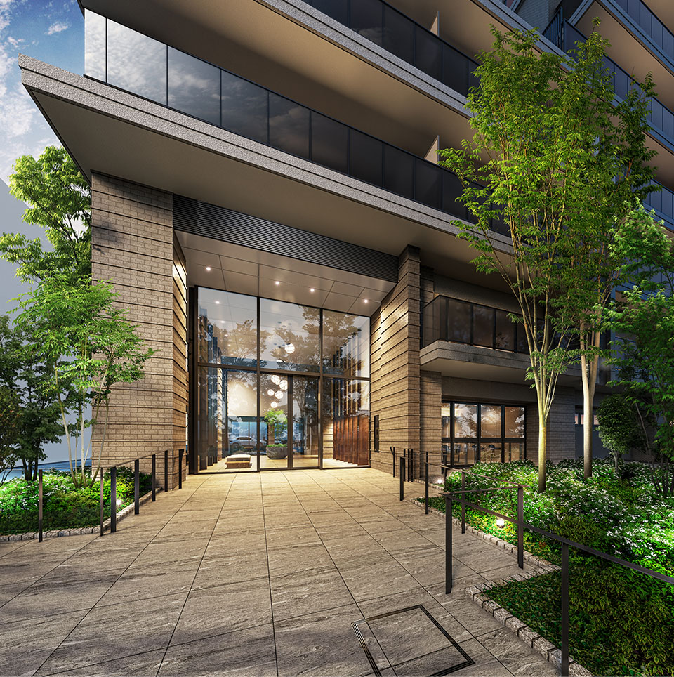 エントランス・エントランスアプローチ完成予想CG