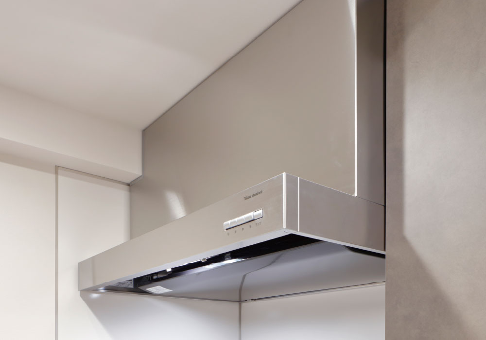 ホーロー整流板付ステンレス製レンジフード