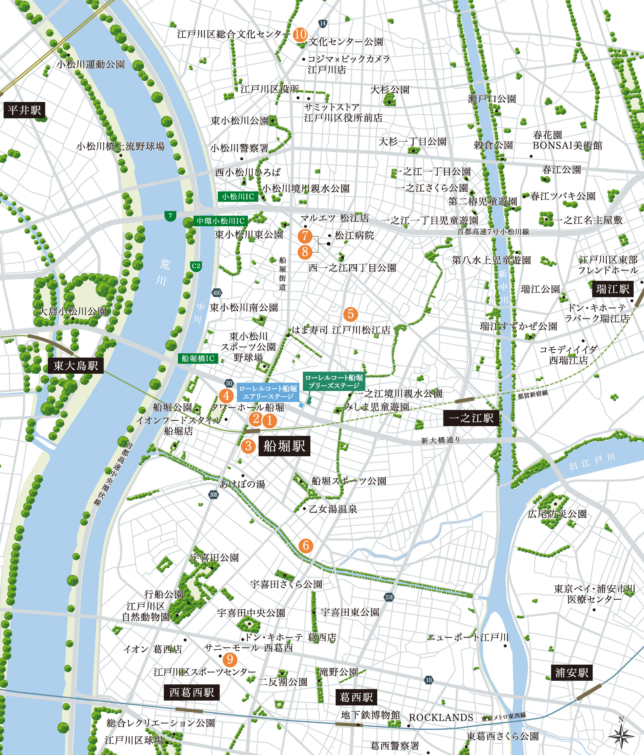 現地周辺図