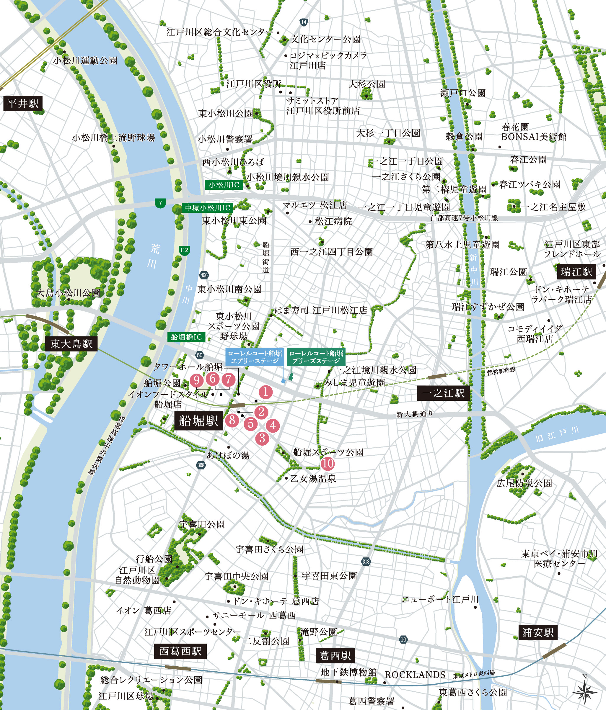 現地周辺図