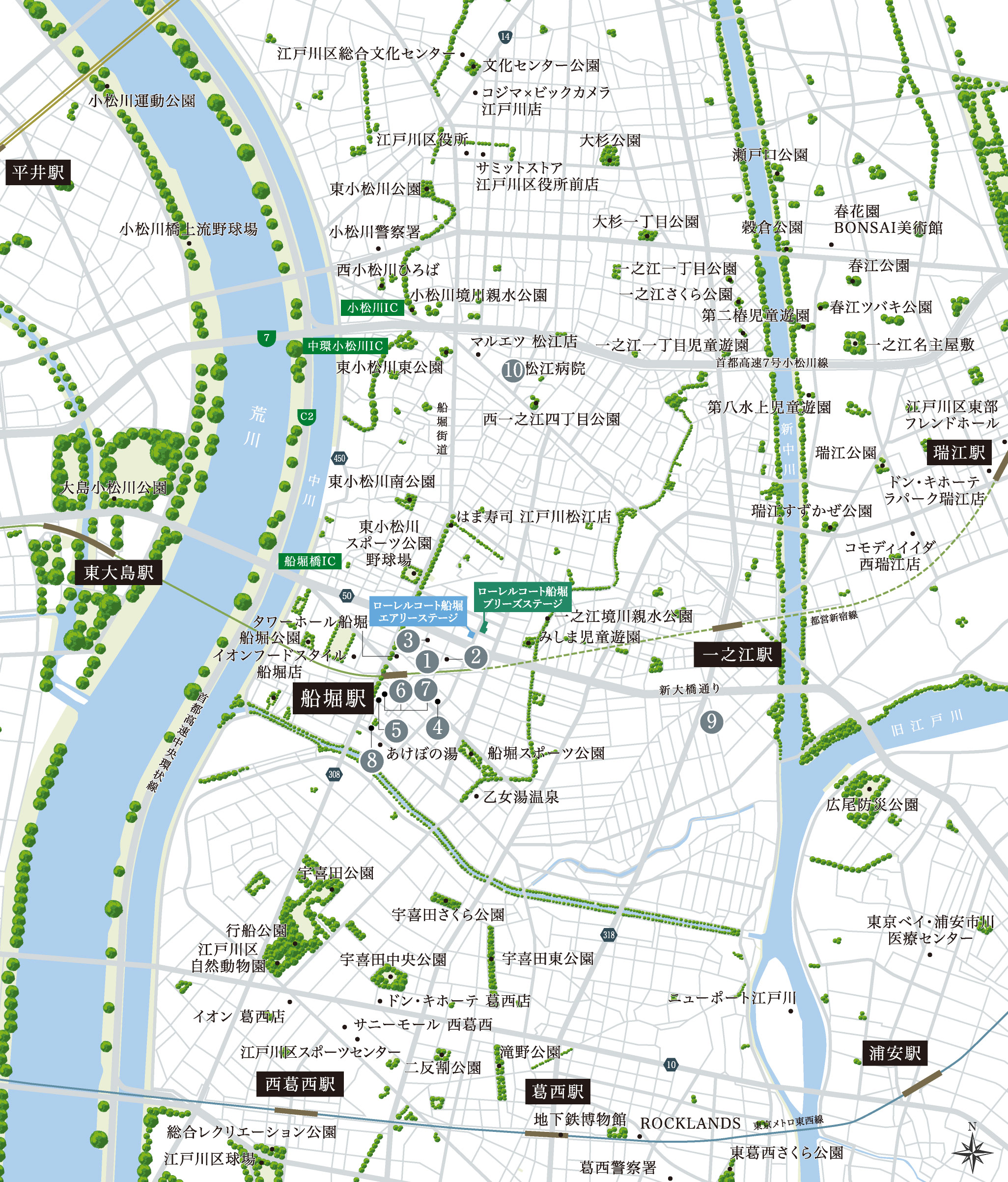 現地周辺図