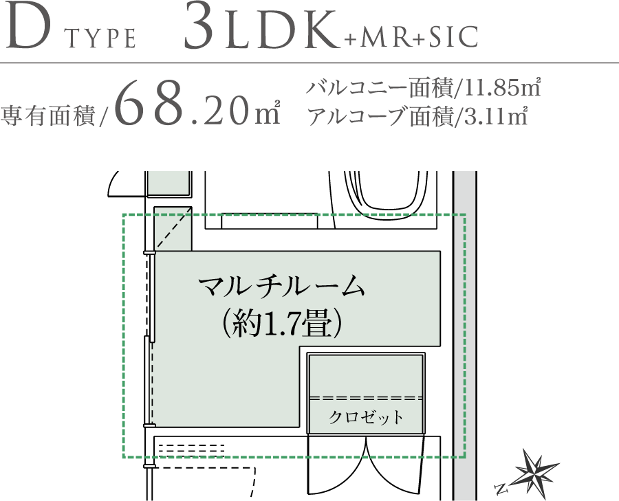 Dタイプ部分図