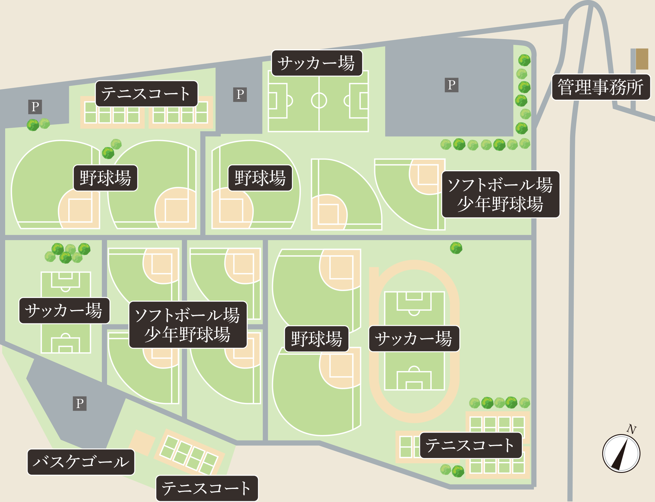 荒川運動公園MAP