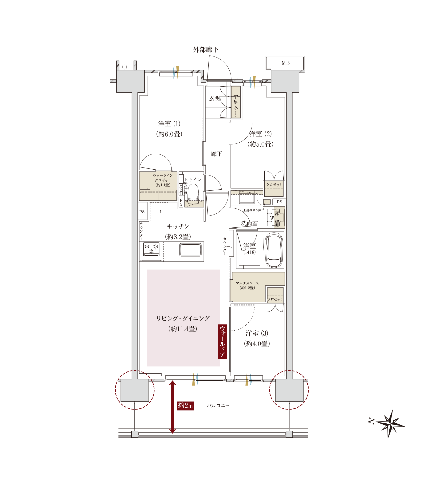Gタイプ間取り図
