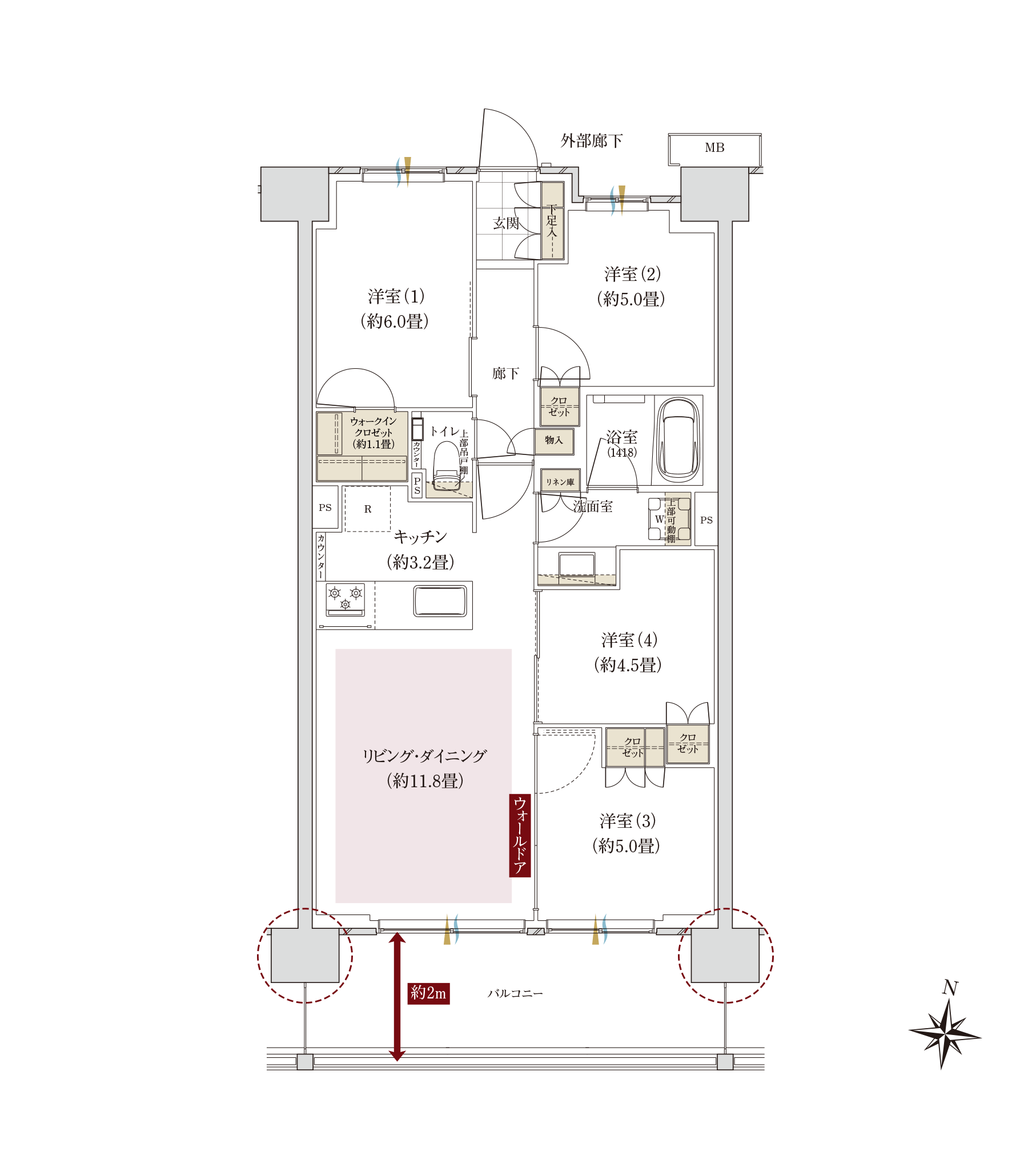 Oタイプ間取り図