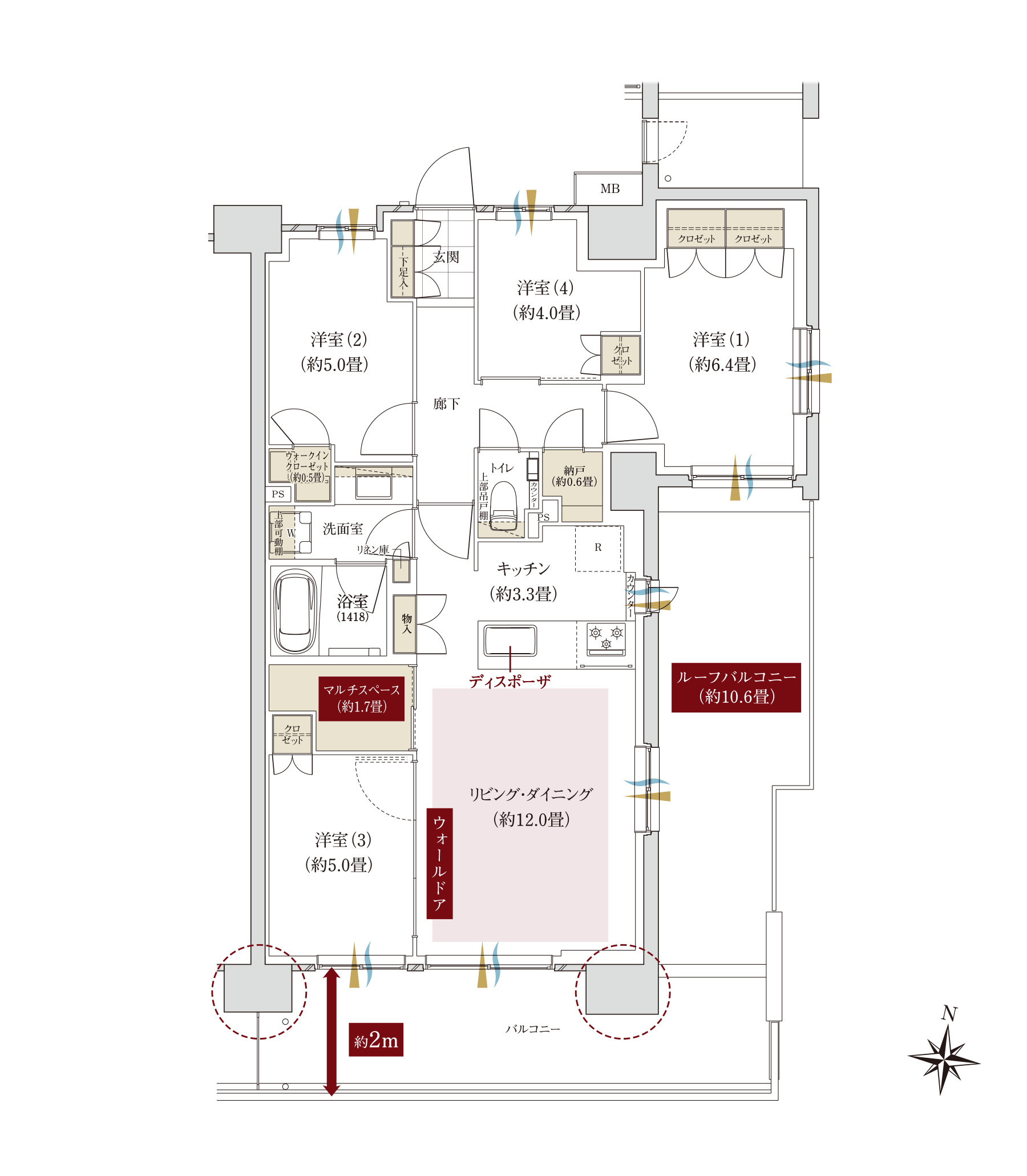 Qrタイプ間取り図