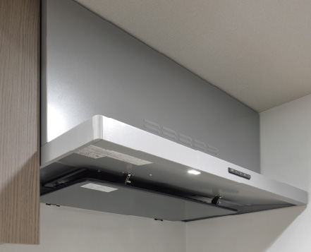 ホーロー整流板付レンジフード