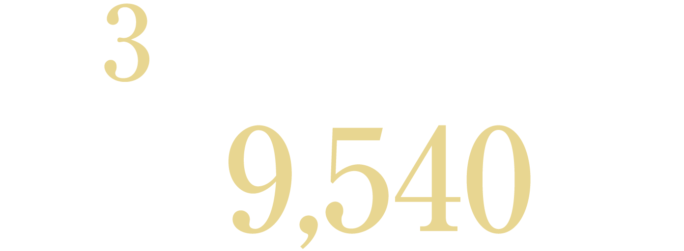 3LDK×角住戸 〈先着順住戸〉9,540万円