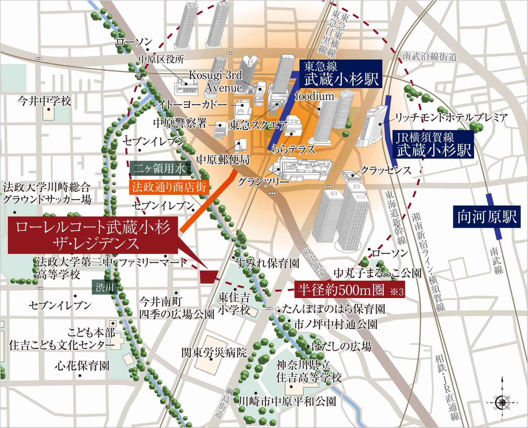 PUBLIC SPACE｜デザイン｜グランドパレス上之園タワー｜鹿児島市