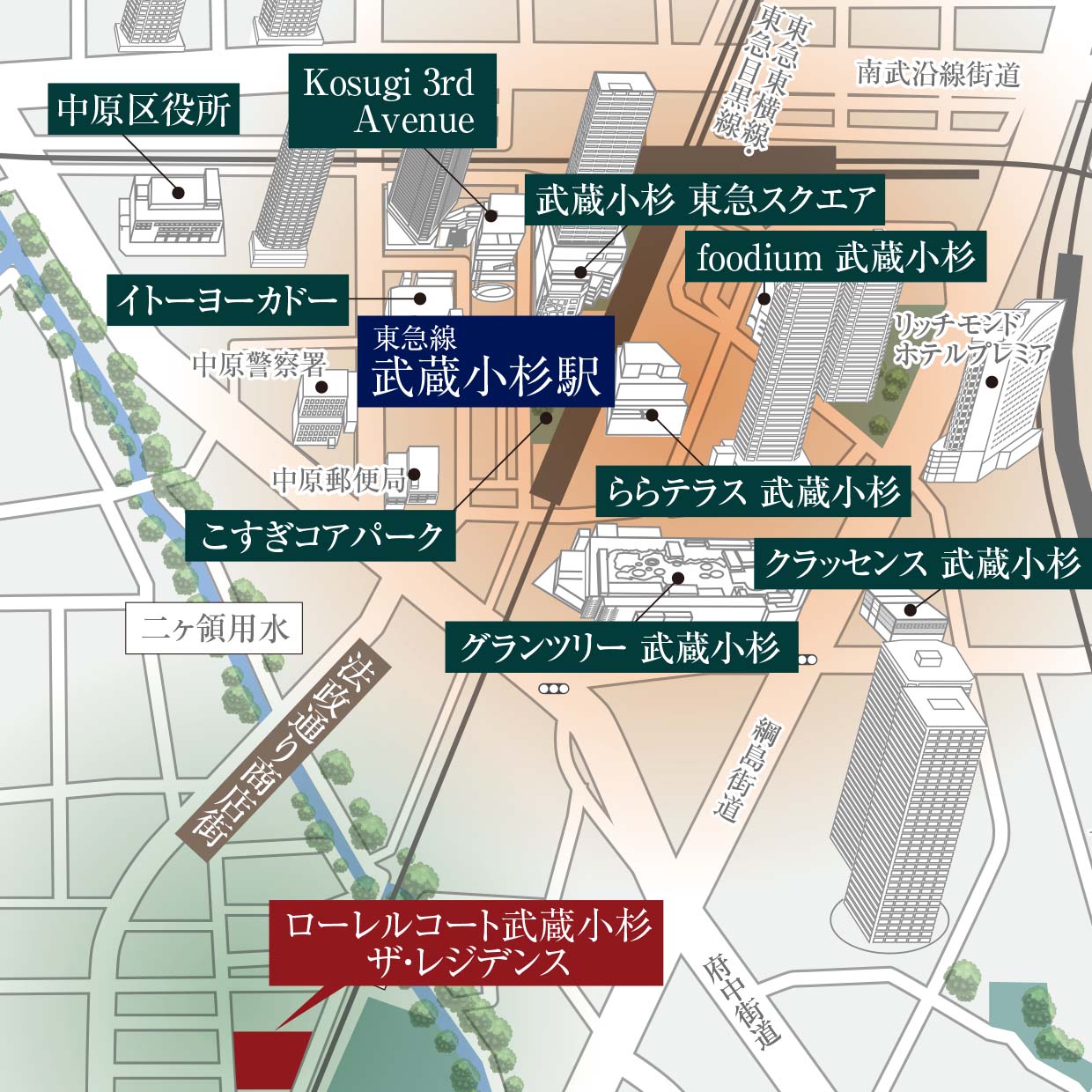 PUBLIC SPACE｜デザイン｜グランドパレス上之園タワー｜鹿児島市