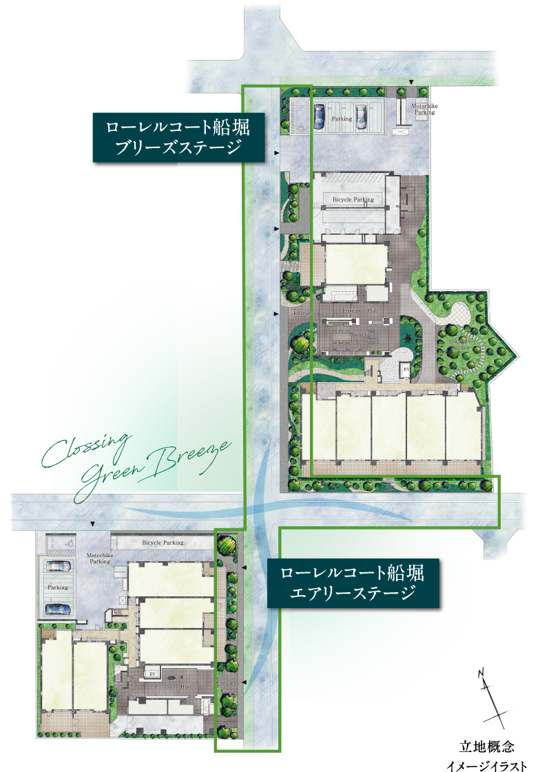 立地概念イメージイラスト
