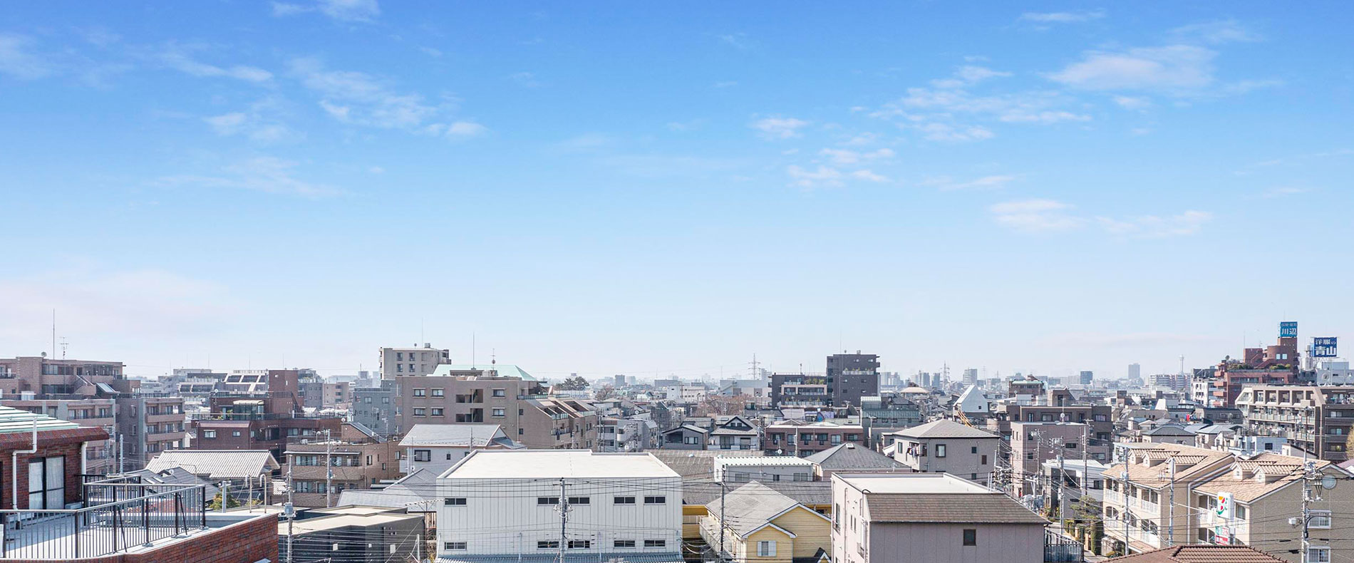 カームステージ現地7階相当の高さからの眺望（2024年3月撮影）