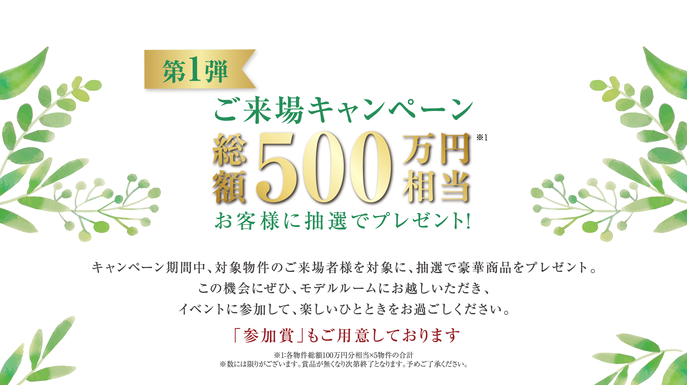 第1弾　ご来場キャンペーン