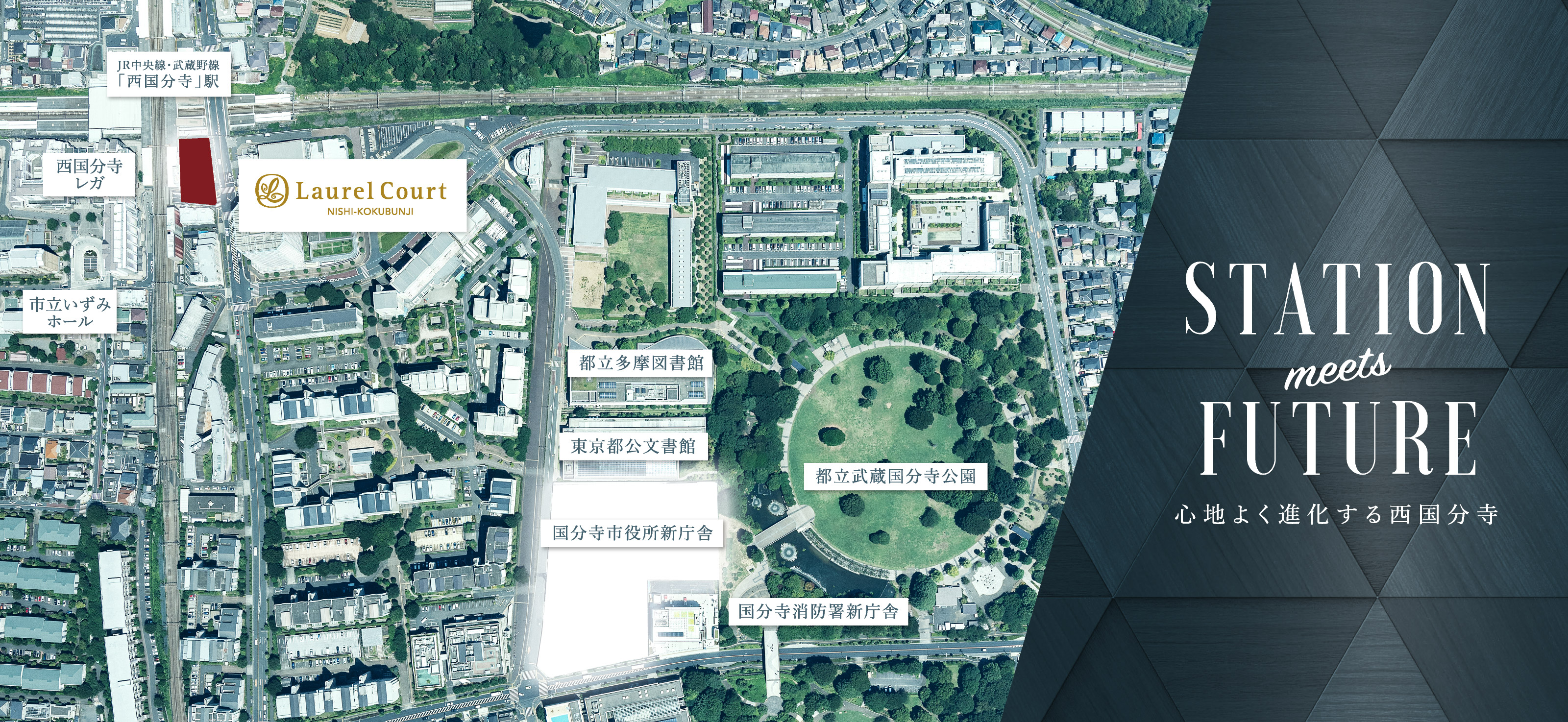 現地周辺航空写真