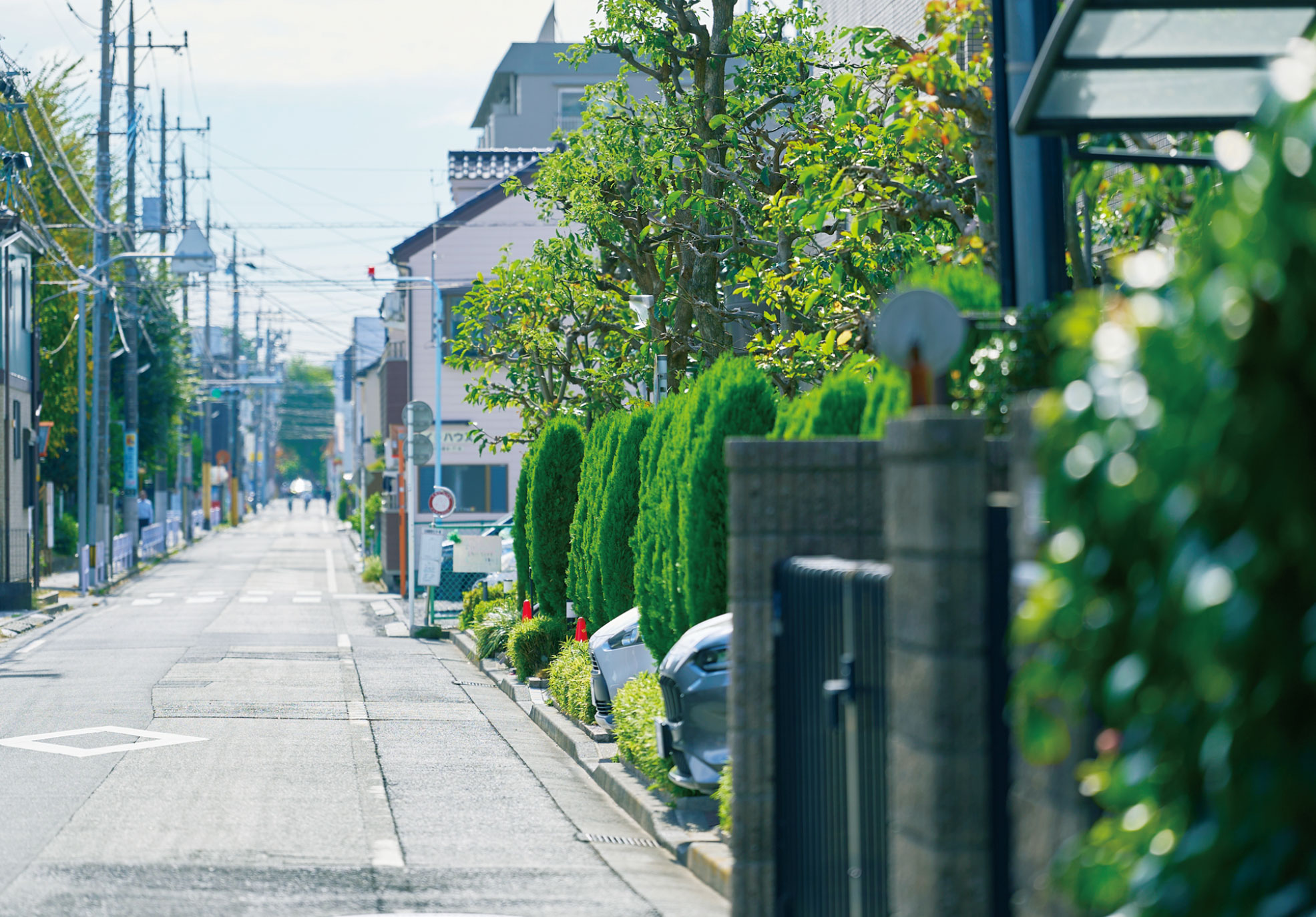 現地周辺の街並み